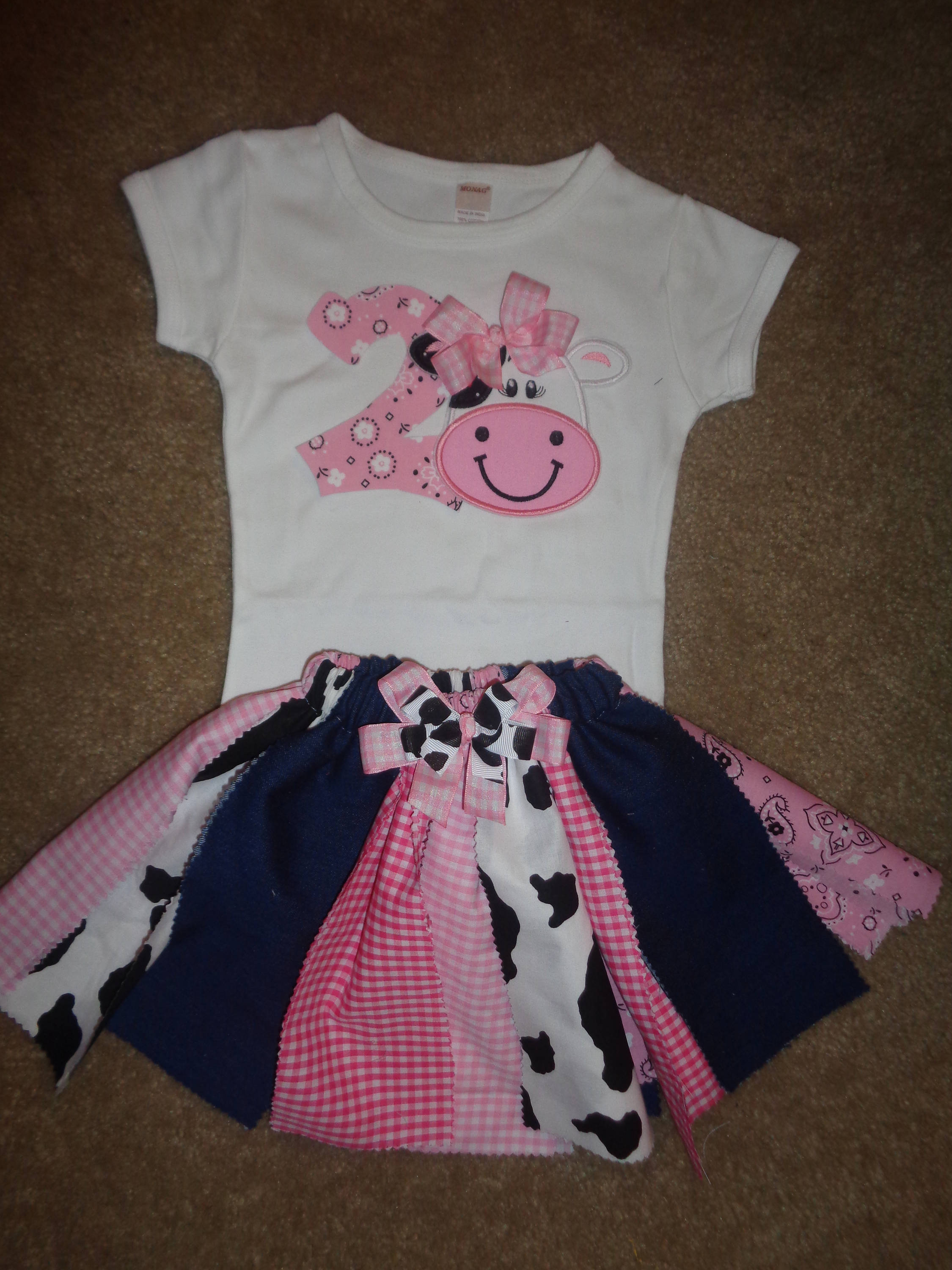 Birthday on the Farm-Western Themed Fabric Tutu