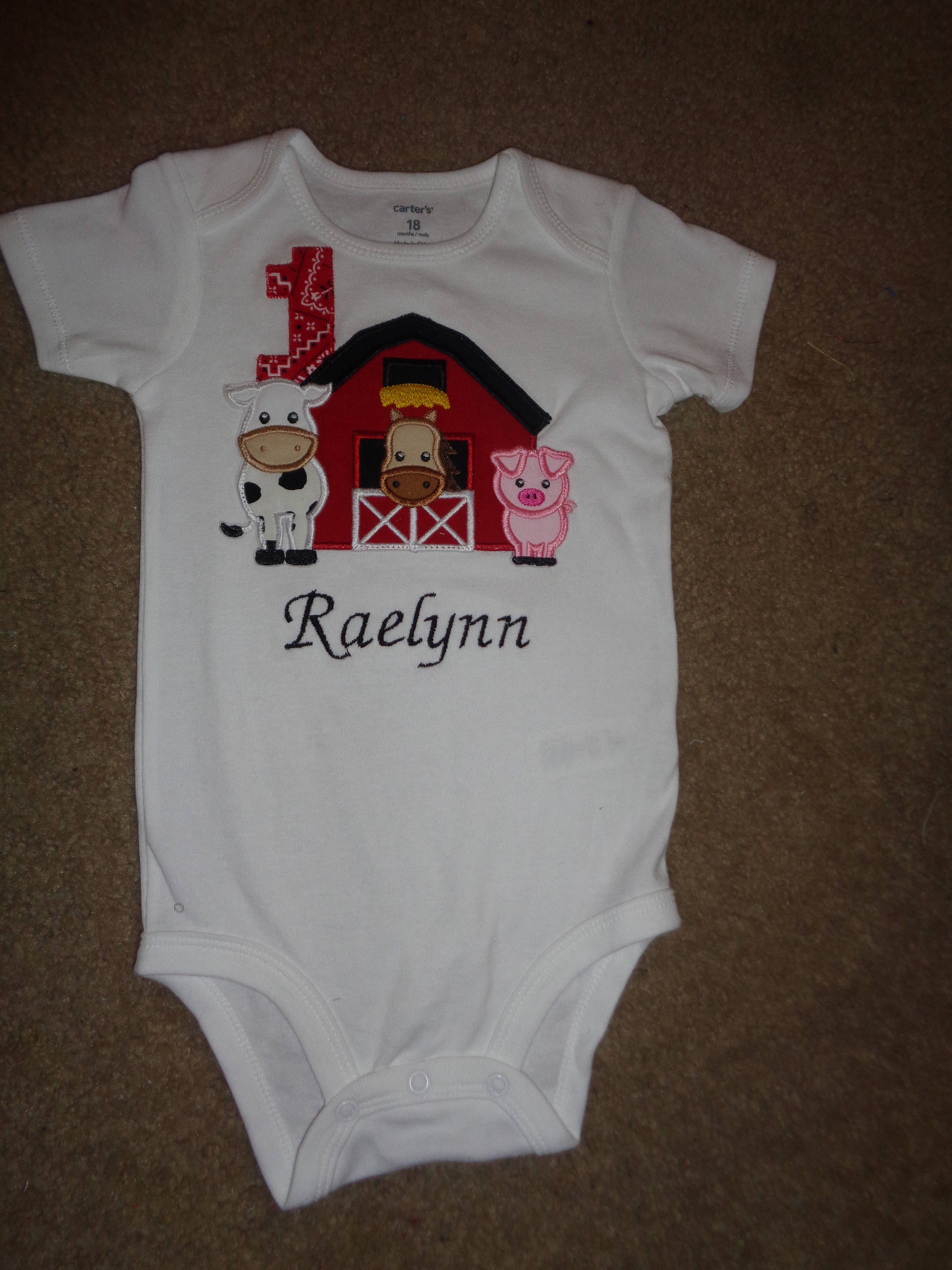 Boys or Girls Birthday on the Farm Onesie-Old McDonald Themed Shirt, Farm birthday, Farm Onesie, Barnyard Party shirt, Farm party, Cow Shirt