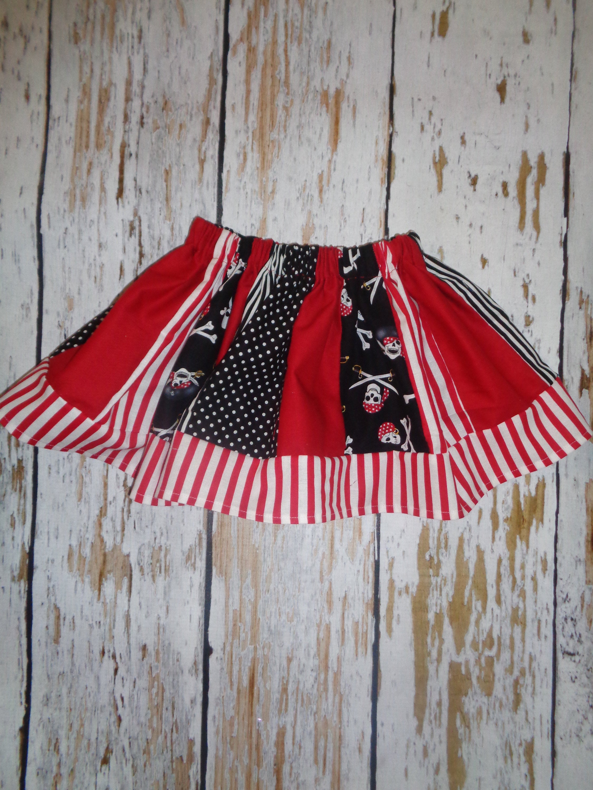 Pirate Skirt-Pirate Night Skirt- Girls Pirate Skirt, Pirate Cruise, Pirate Night, Pirate Skirt, Pirate