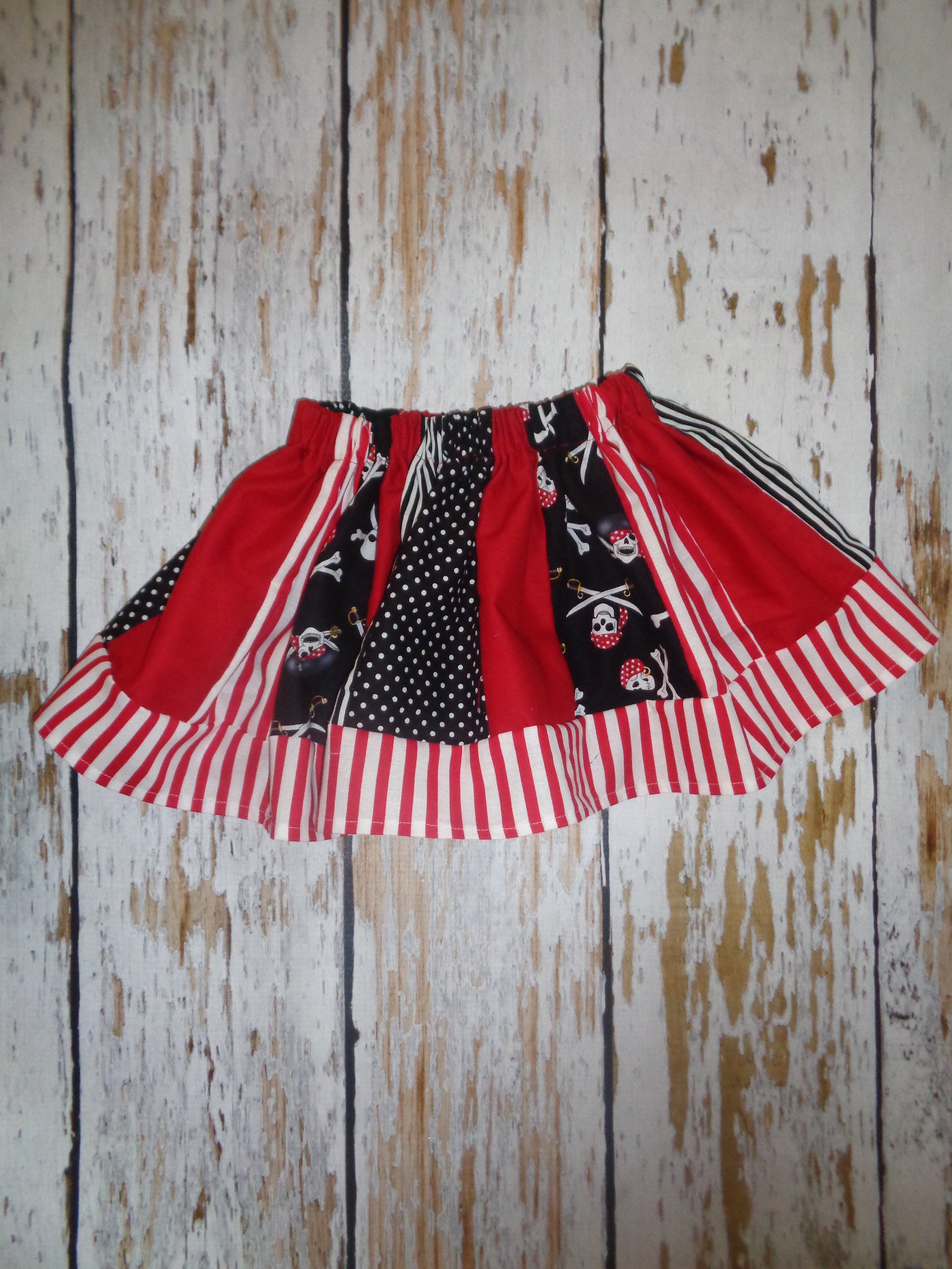 Pirate Skirt-Pirate Night Skirt- Girls Pirate Skirt, Pirate Cruise, Pirate Night, Pirate Skirt, Pirate