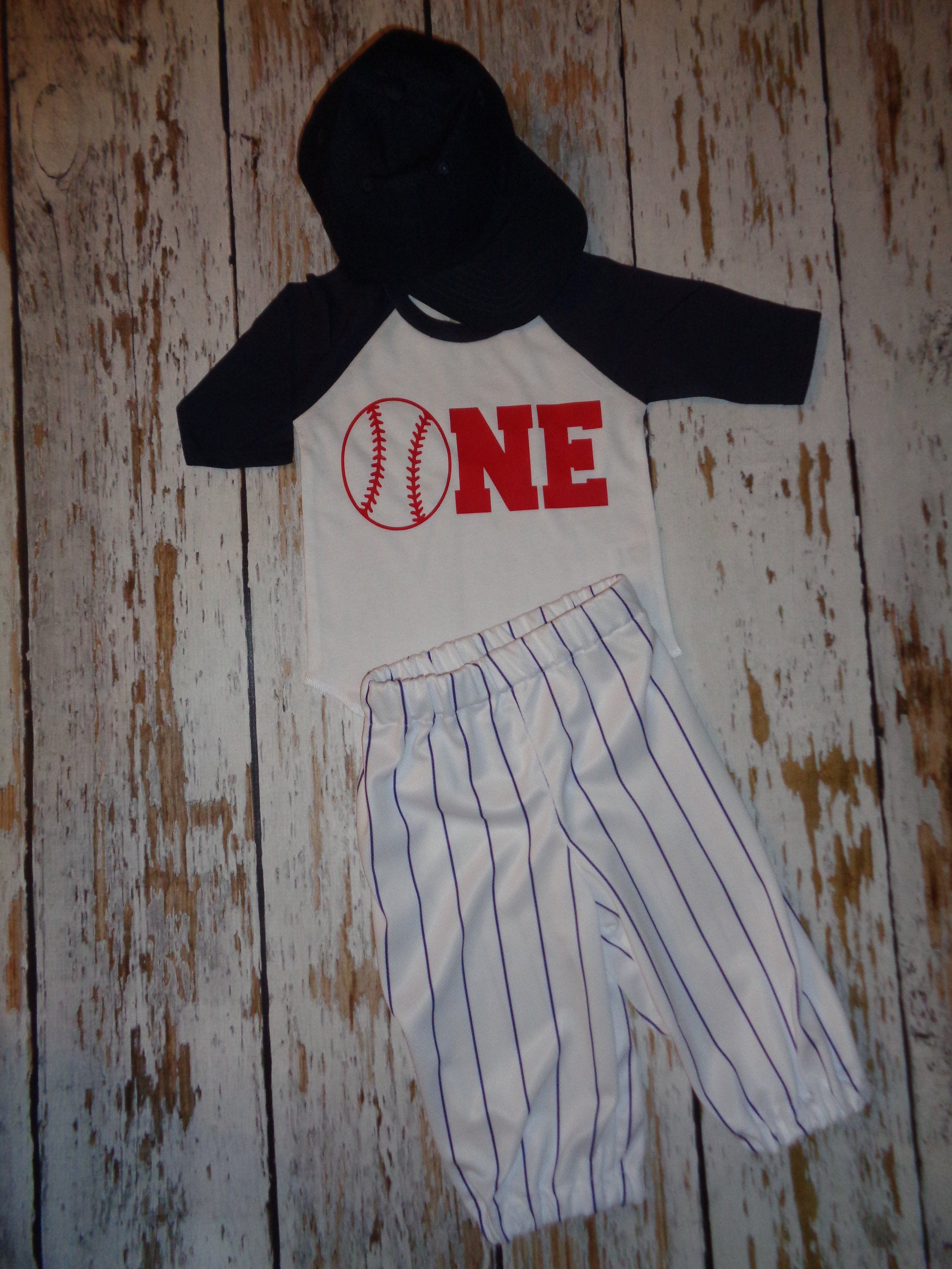 Baseball Cake smash outfit boy, Cake Smash Birthday outfit, Navy Pinstripes, Baseball uniform, Baseball Pants Cap and tshirt, Baseball Pants