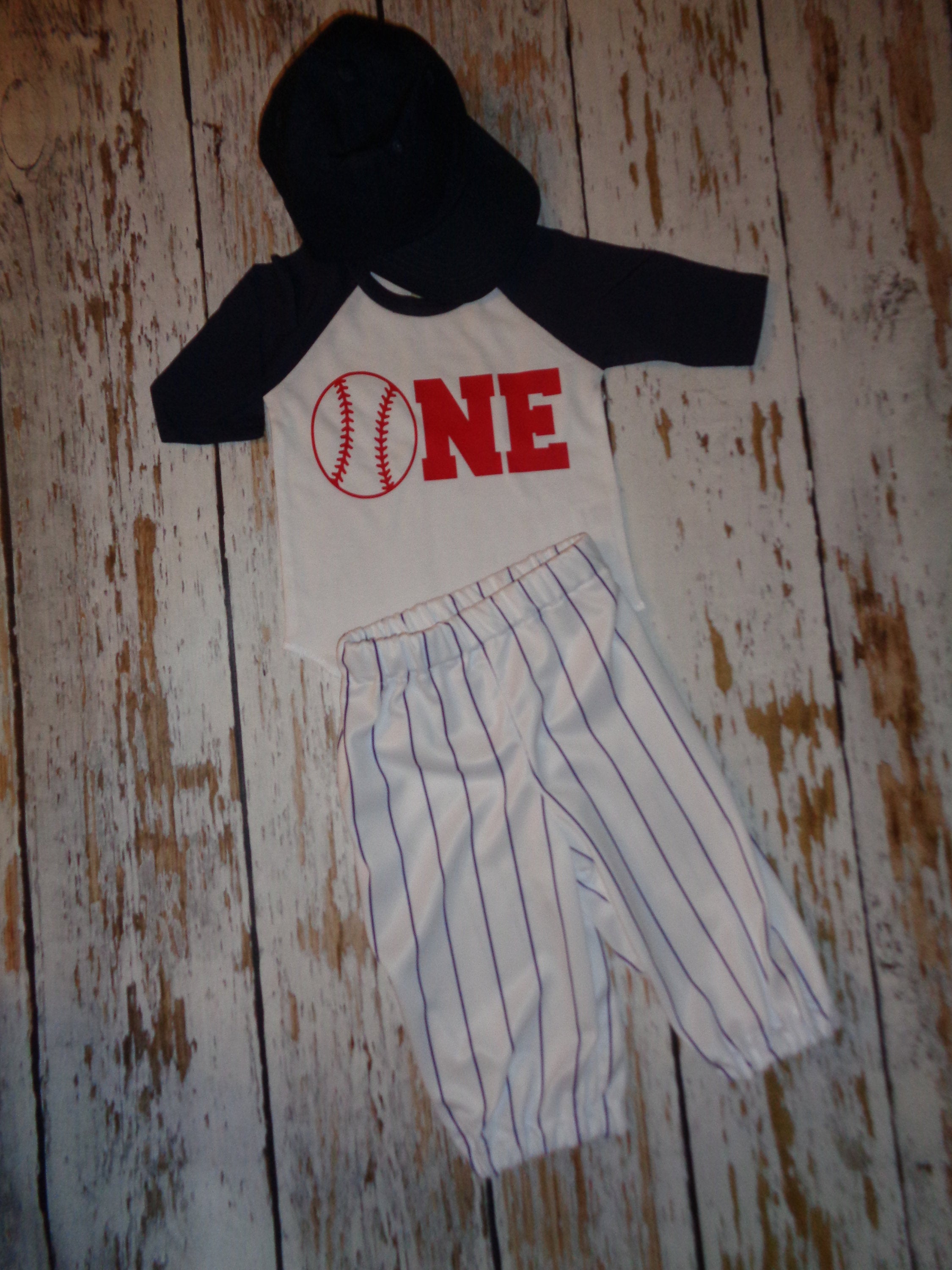 Baseball Cake smash outfit boy, Cake Smash Birthday outfit, Navy Pinstripes, Baseball uniform, Baseball Pants Cap and tshirt, Baseball Pants