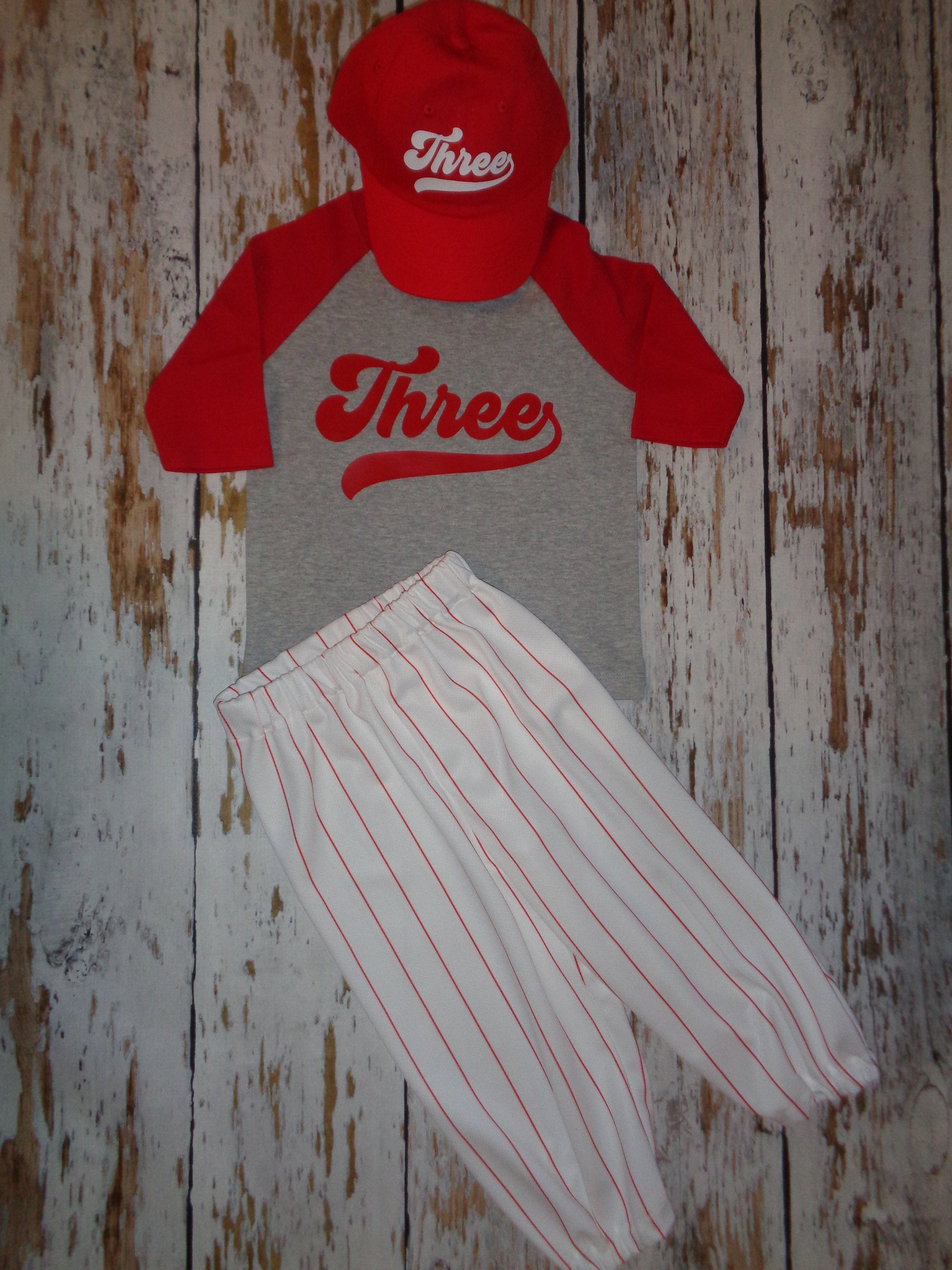Baseball 2nd, 3rd, 4th Birthday outfit boy, Birthday outfit, Red Pinstripes, Baseball uniform, Baseball Pants Cap and shirt, Baseball Party