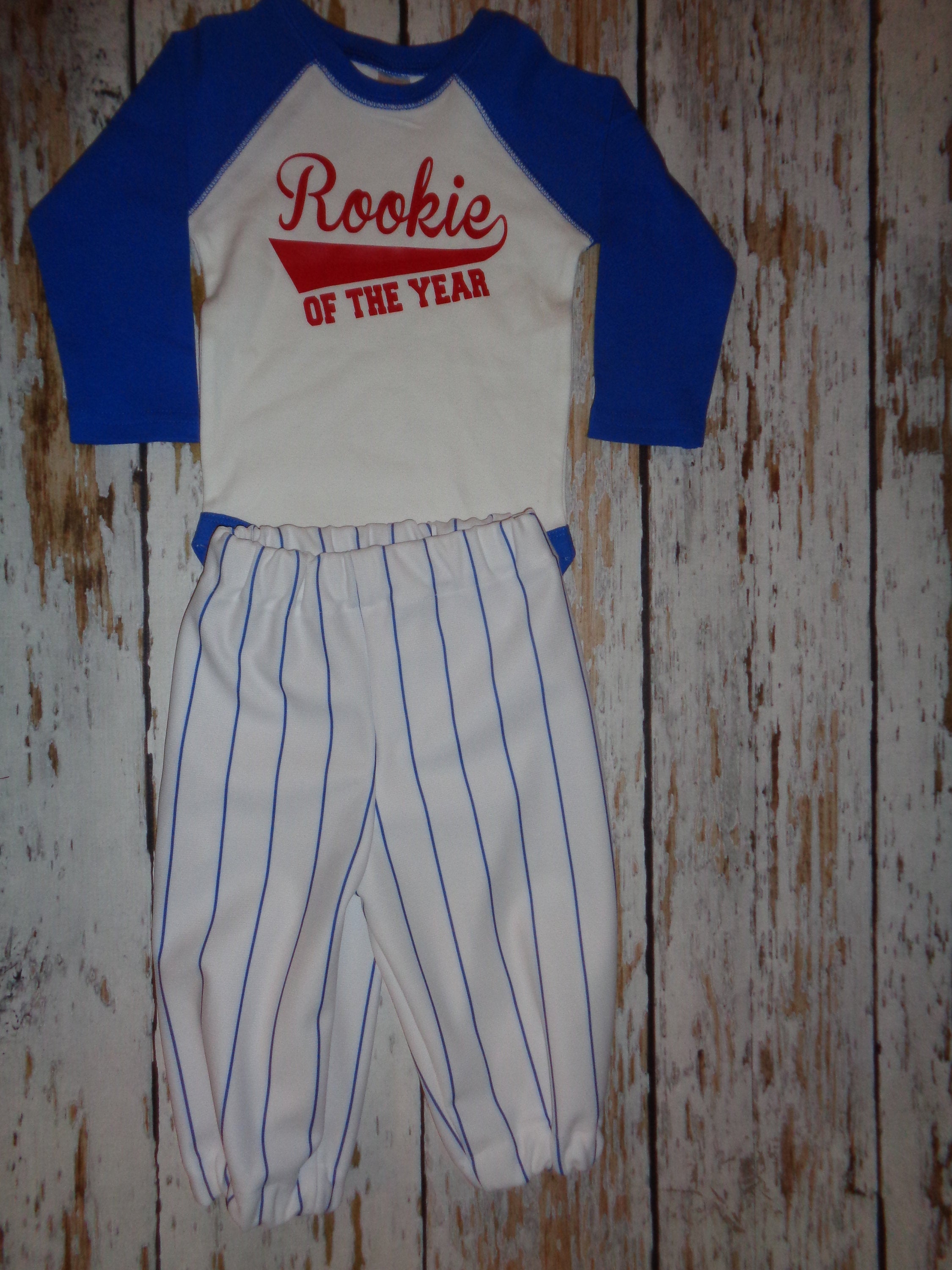 Boys Baseball Uniform Royal Blue Pinstripe Jersey & Pants -  Israel