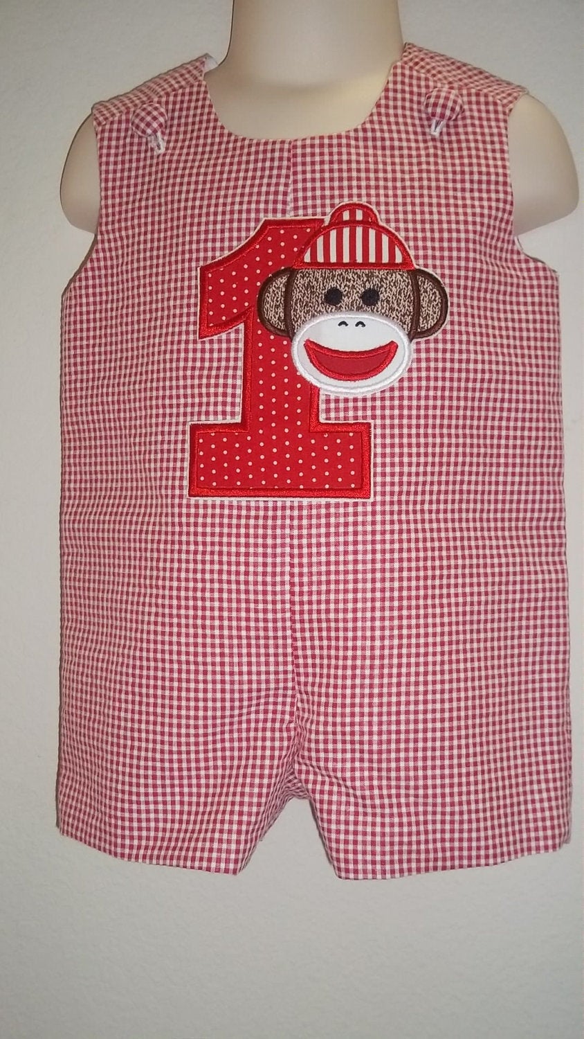 Boys Sock Monkey Birthday Jon Jon