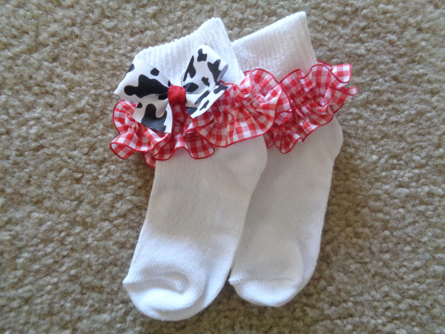 Birthday on the Farm Boutique Ruffled Socks