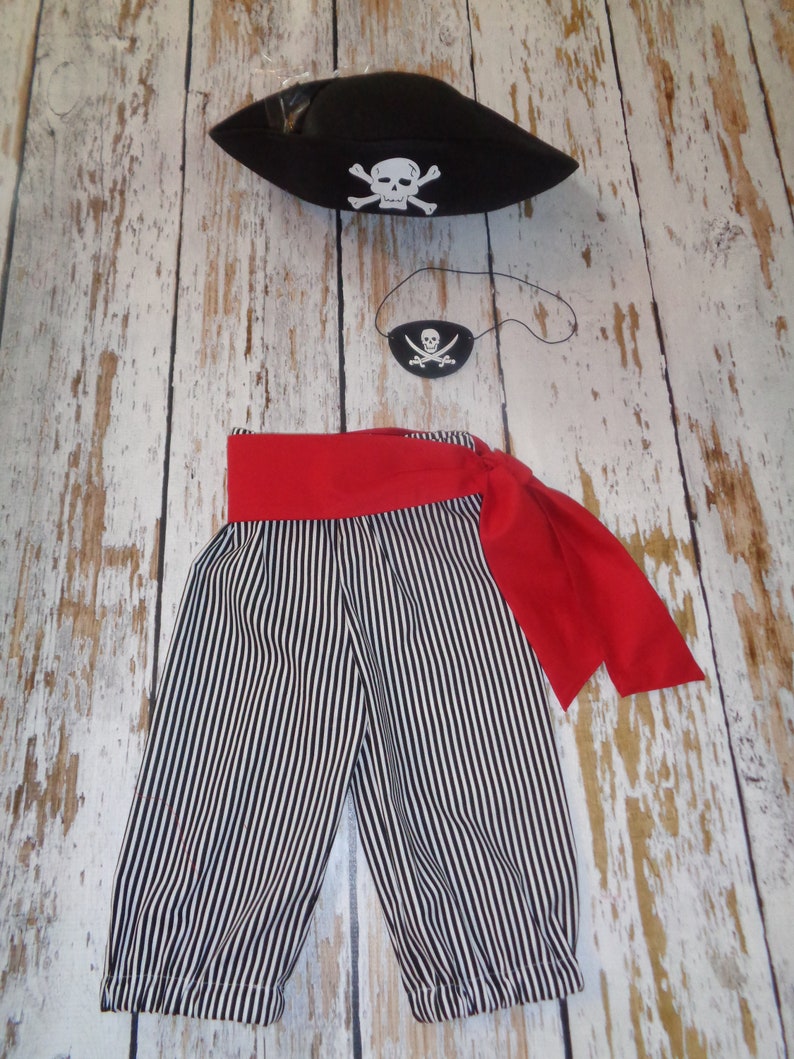 Boys Red Pirate Captain Costume