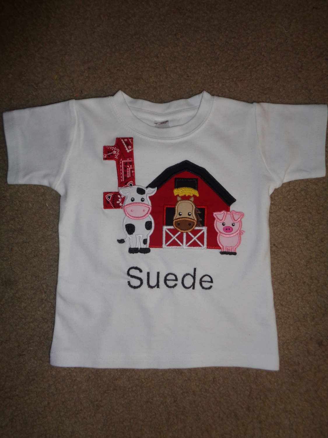 Boys Birthday on the Farm- Old McDonald Themed Shirt-Petting Zoo Party-Zoo Birthday-Farm Birthday Party Boy-Boy Cow shirt