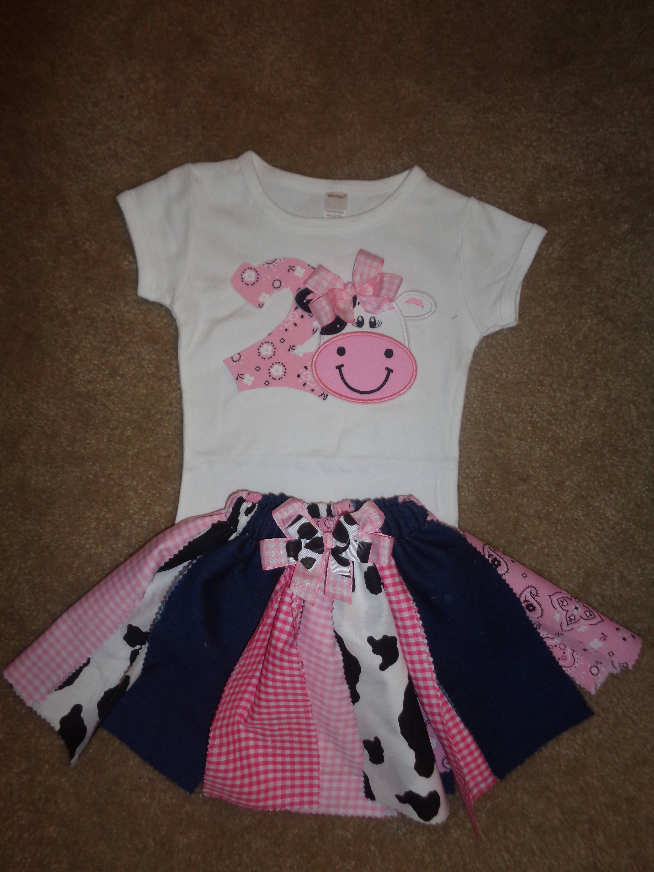 Birthday on the Farm-Western Themed Fabric Tutu