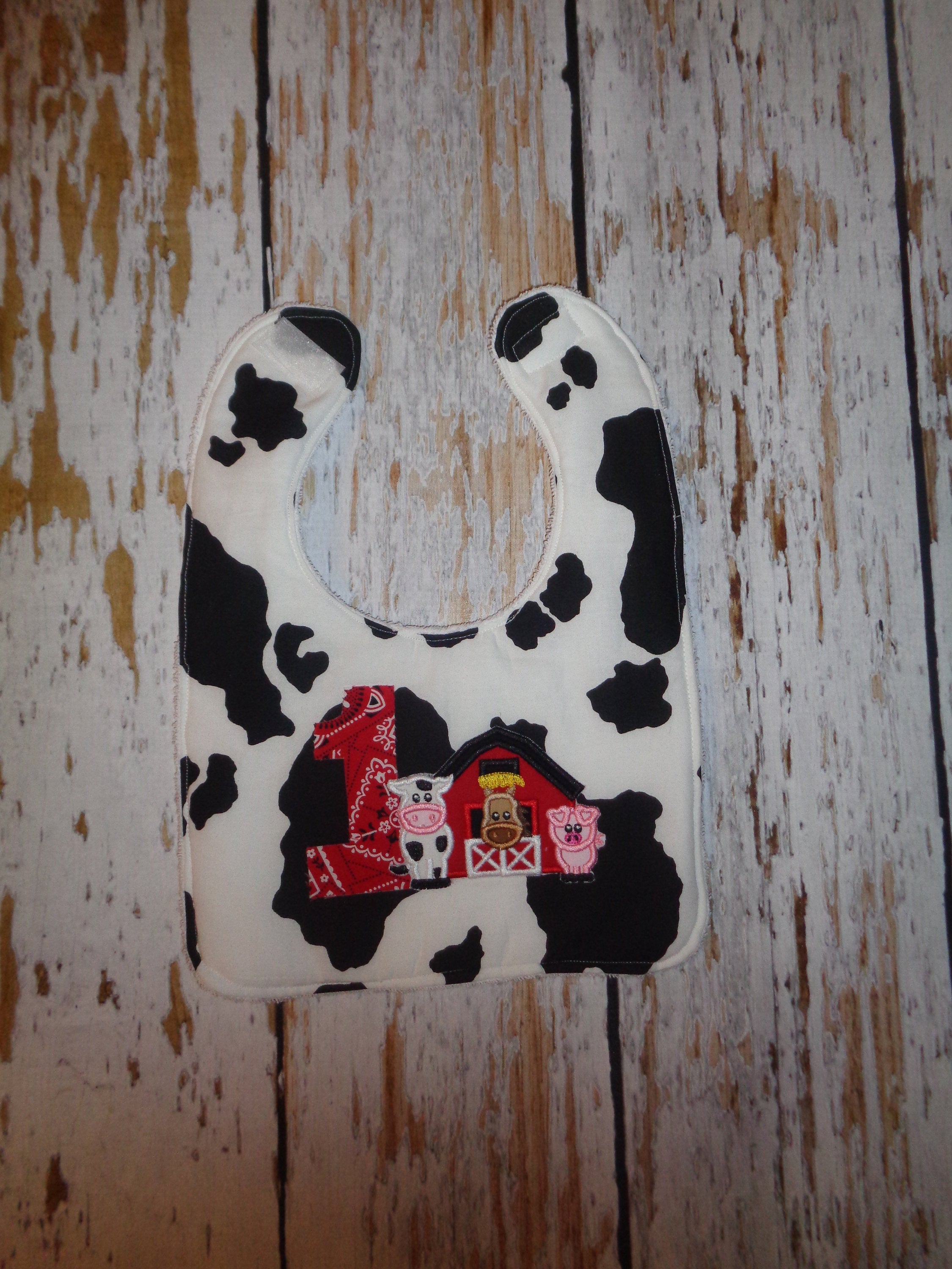 Birthday on the Farm Western Themed Birthday Bib