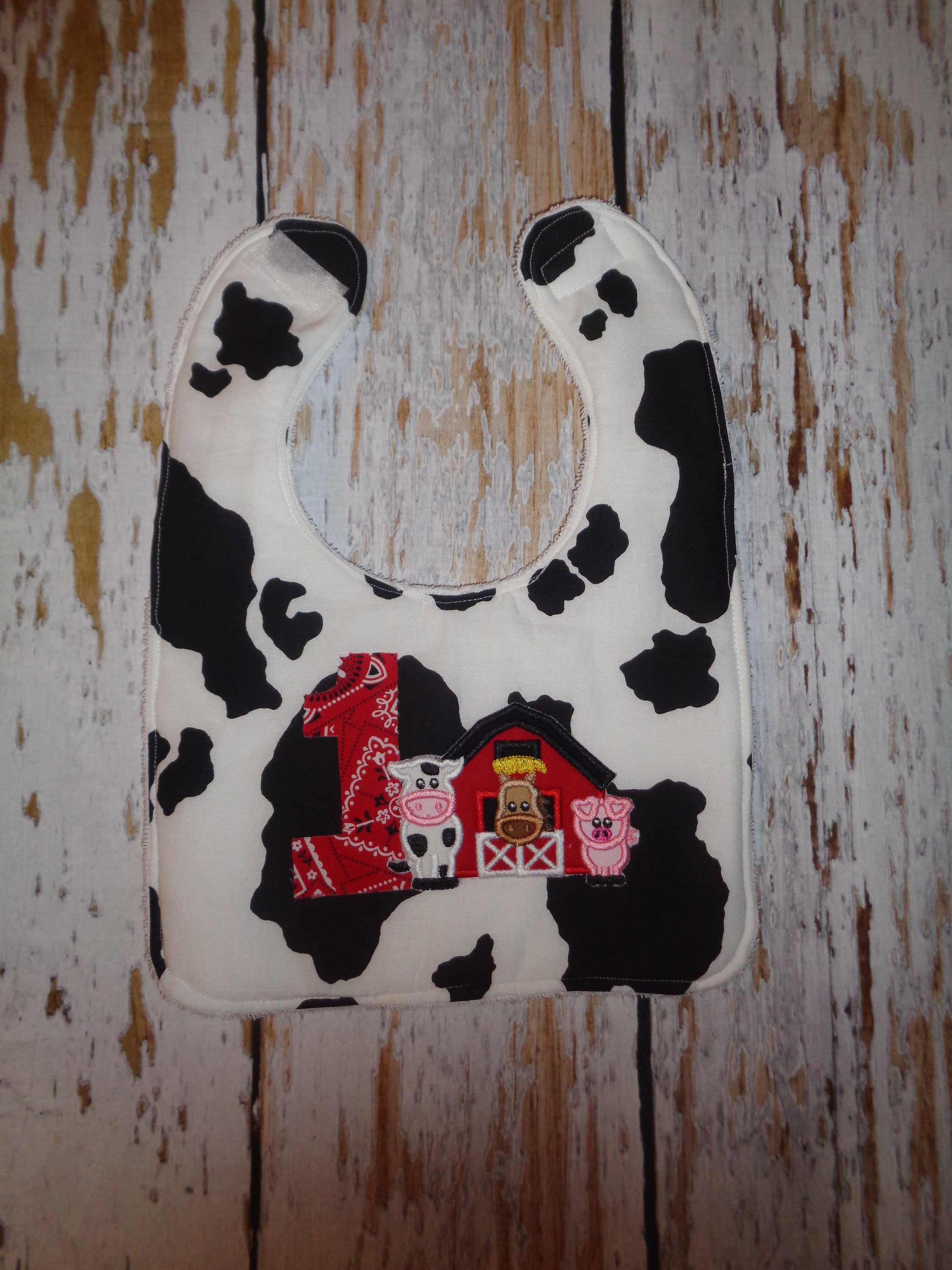 Birthday on the Farm Western Themed Birthday Bib