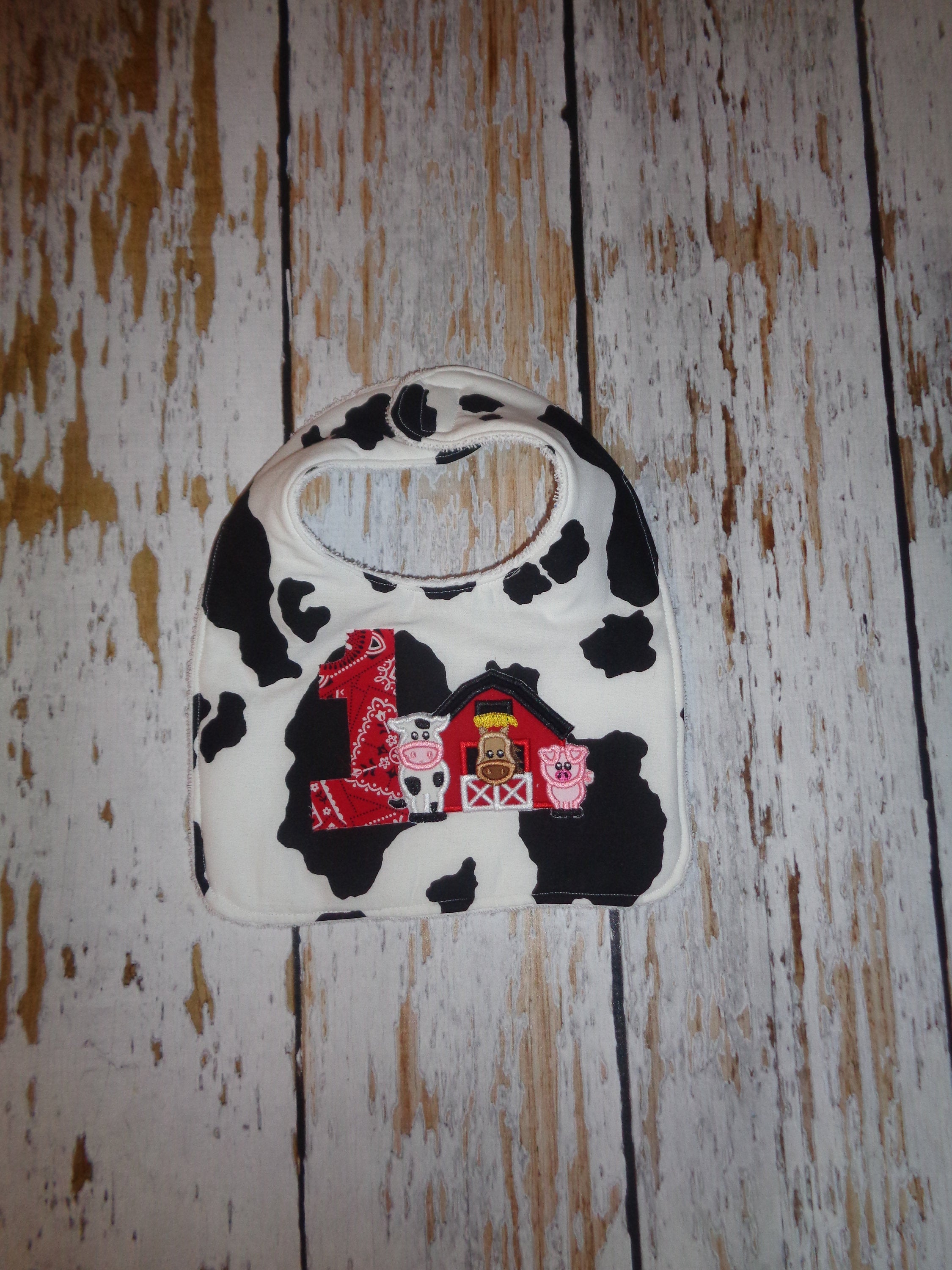 Birthday on the Farm Western Themed Birthday Bib
