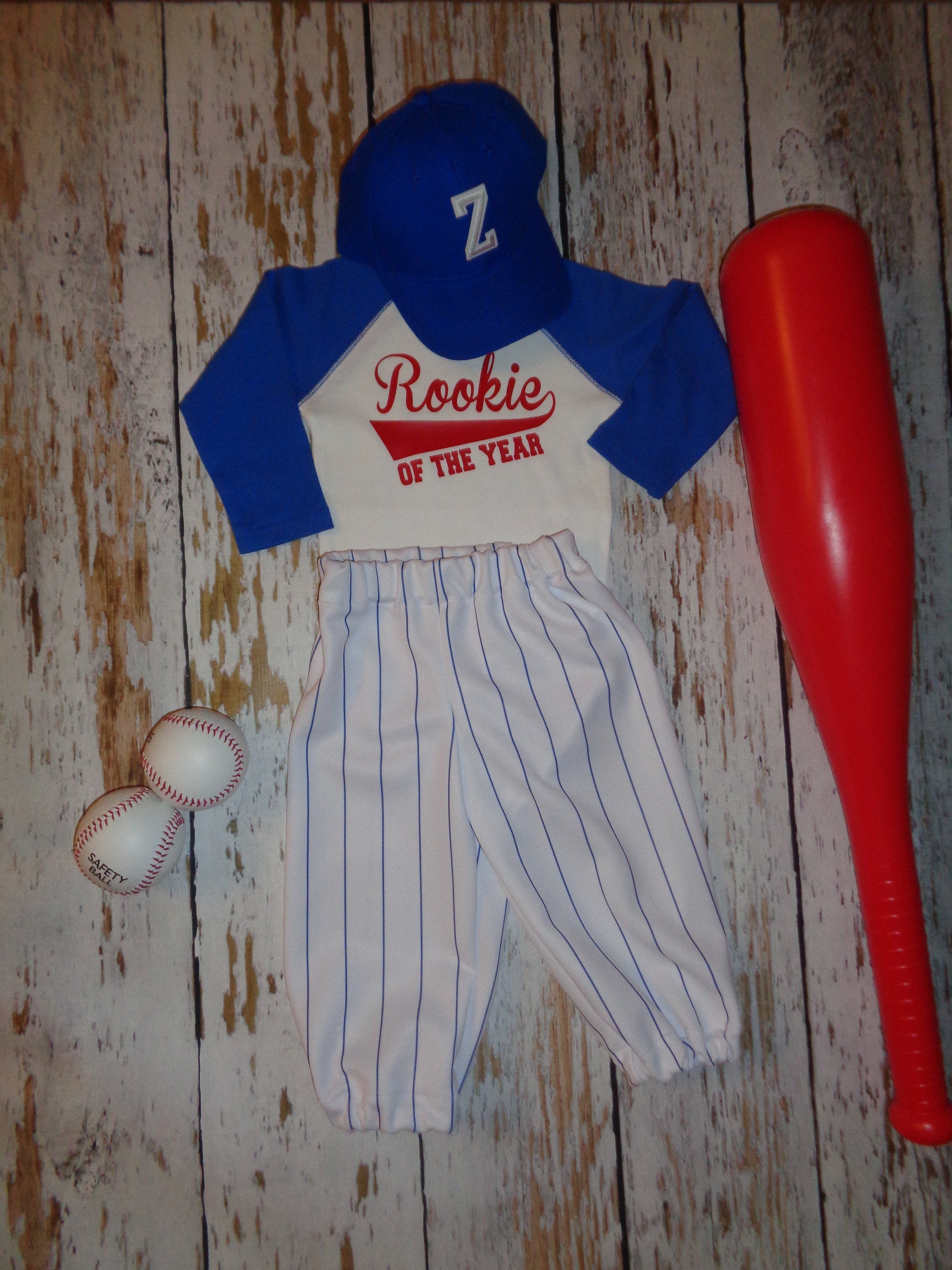 Boys Baseball Uniform Royal Blue Pinstripe Jersey & Pants -  Israel